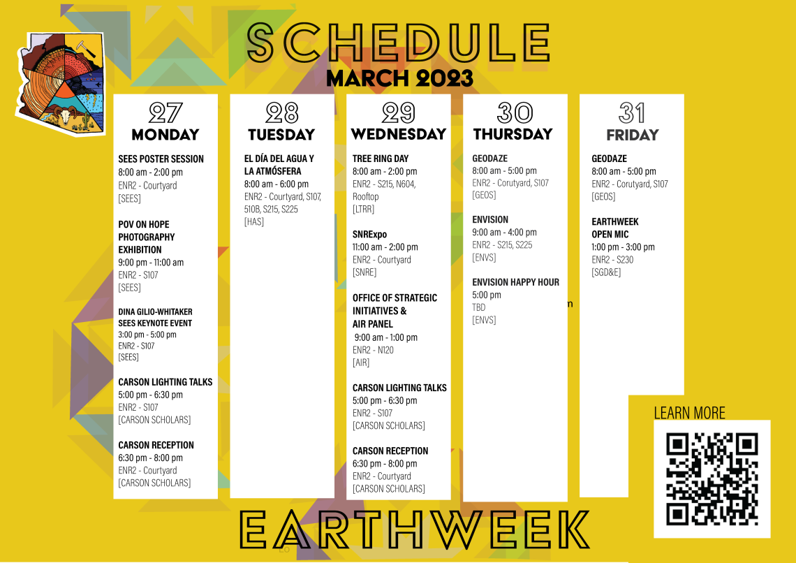 2023 EarthWeek Schedule