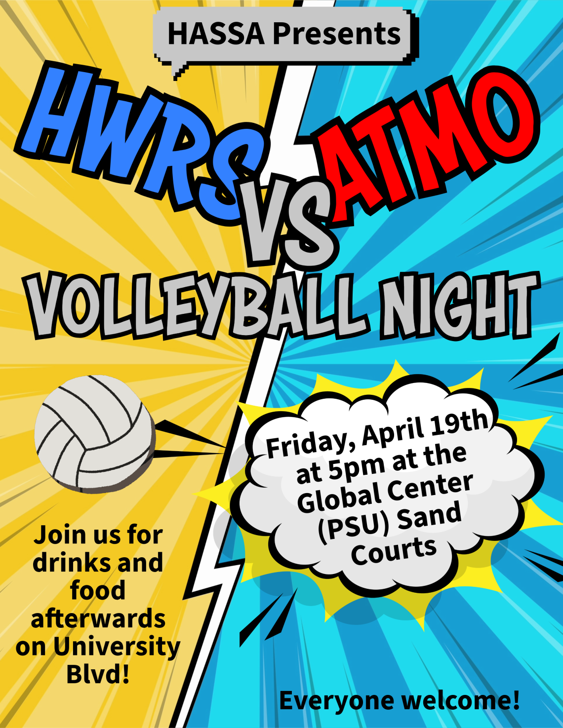 HASSA Presents HWRS vs. ATMO Volleyball Night