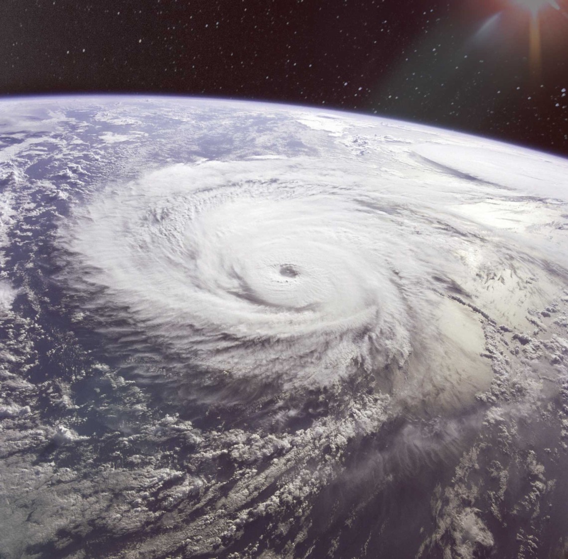 Hurricane seen from space