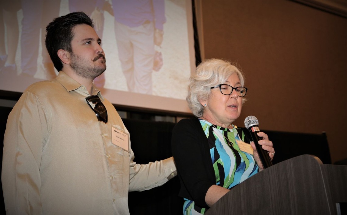 Tom Meixner AHS Lifetime Achievement Award: Sean Meixner and Kathleen Meixner Accepting Award